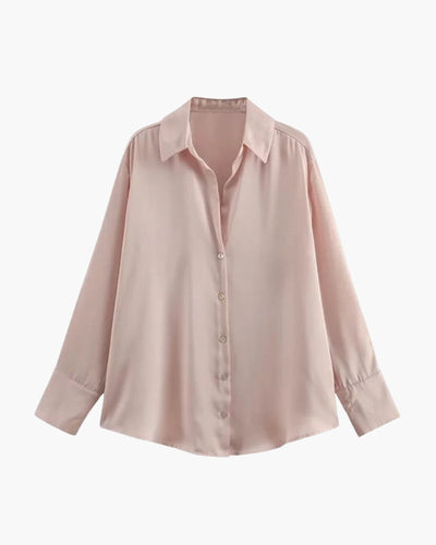 MADELEINE | ELEGANT SATIN BUTTON SHIRT