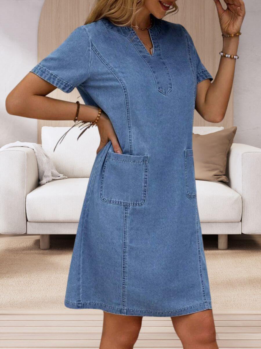 CARRY | RELAXED DENIM DRESS
