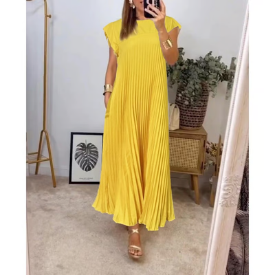 ABBY | FLOWY PLEATED DRESS