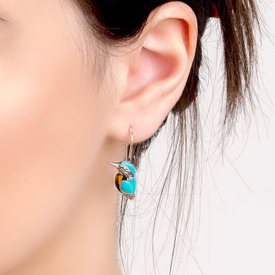 Whispering WingsI   Bird Hook Earrings