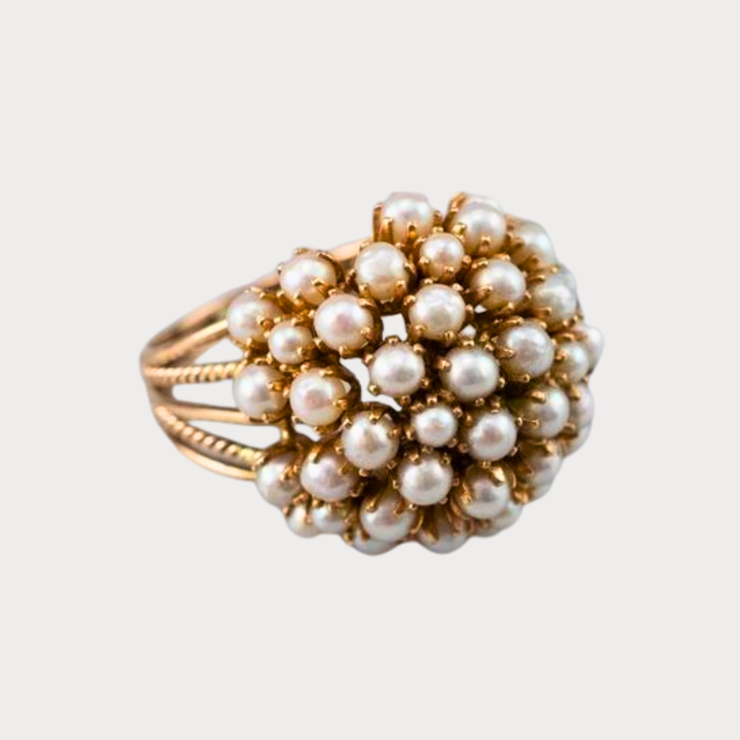 Pearl Embrace | Inlaid Pearls Ring