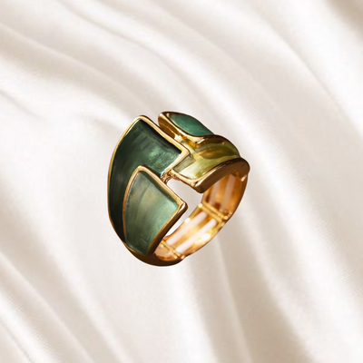Almana I Geometric Adjustable Gold Ring