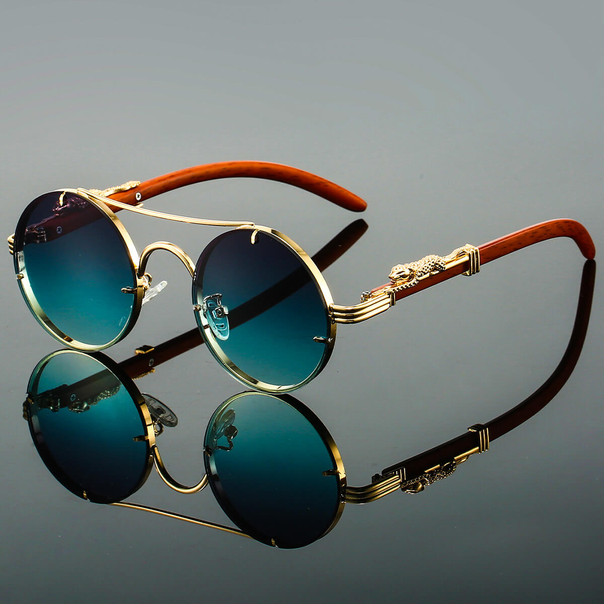 LEONARD | LUXURY ROUND SUNGLASSES