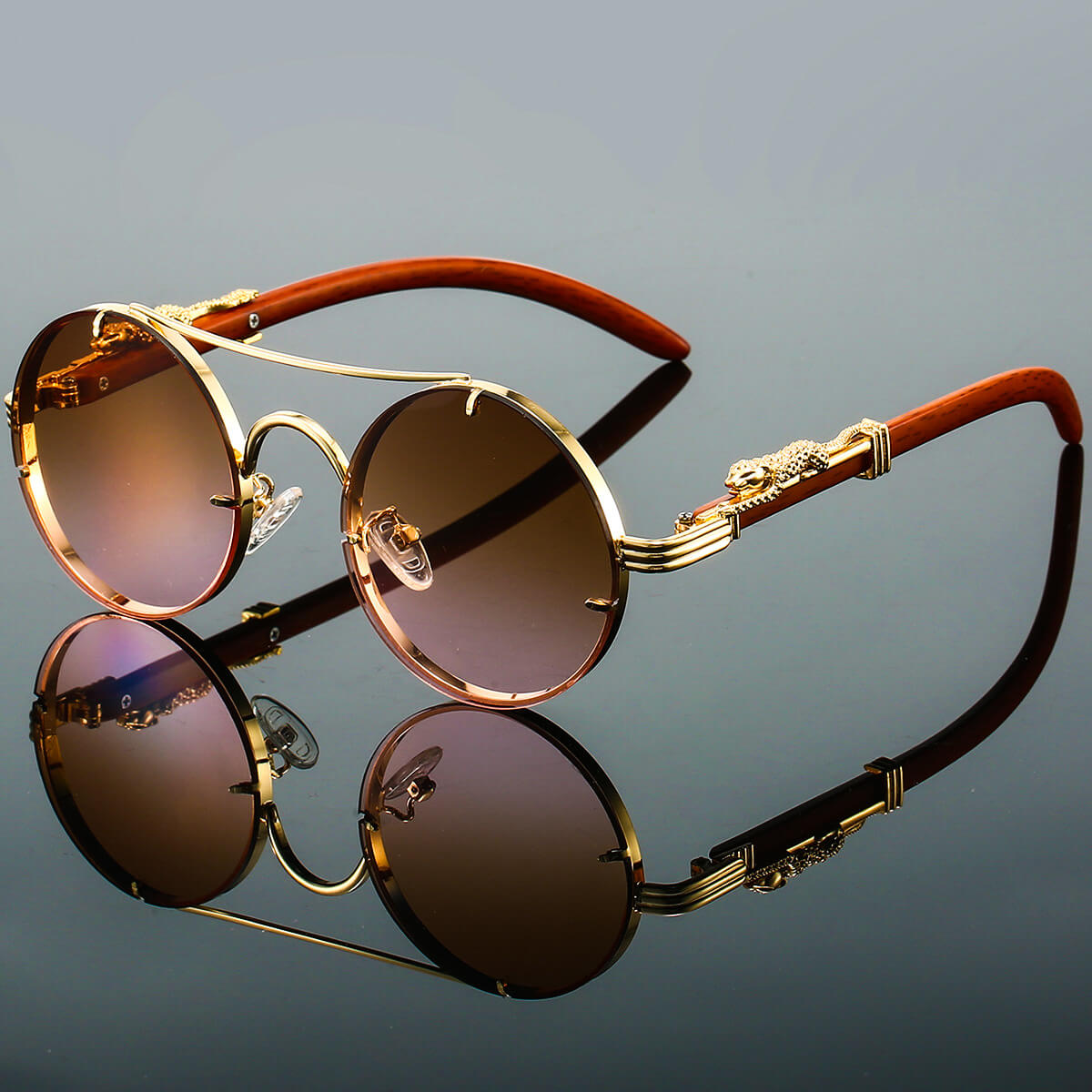 LEONARD | LUXURY ROUND SUNGLASSES