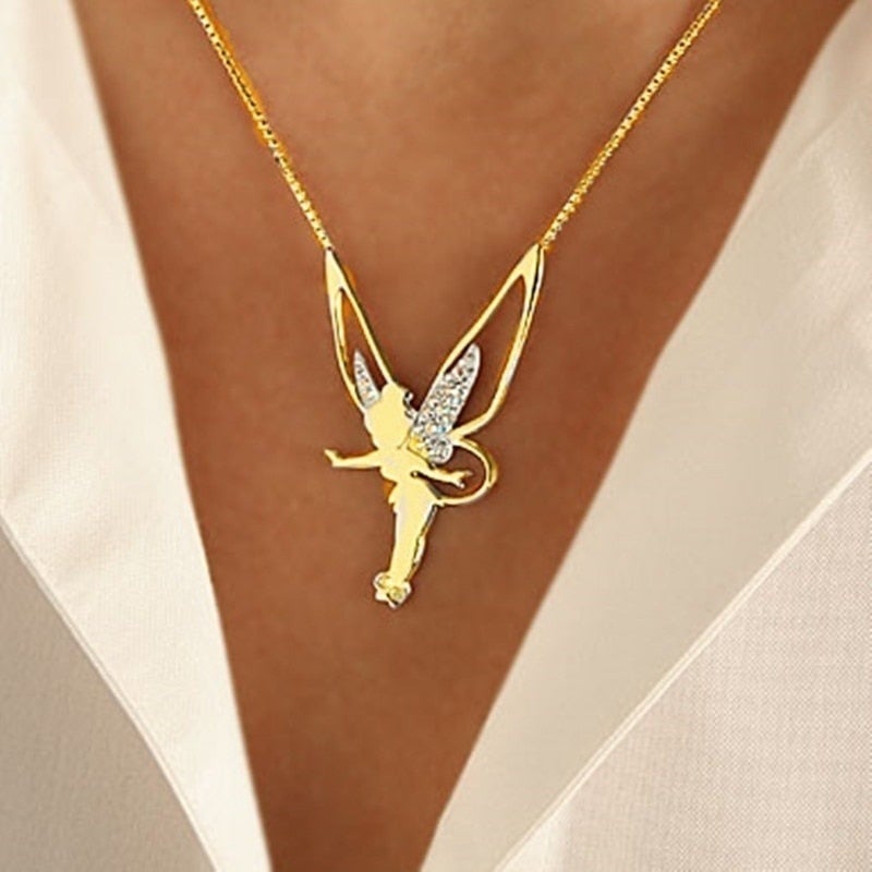 Lucky Fairy I Necklace in Sterling Silver and Gold