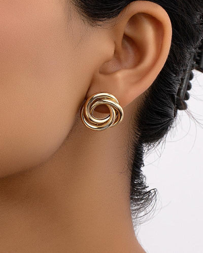 AURELIA | MODERN KNOT STUD EARRINGS