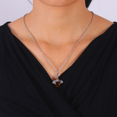 Amber Honeywing I Bee Necklace