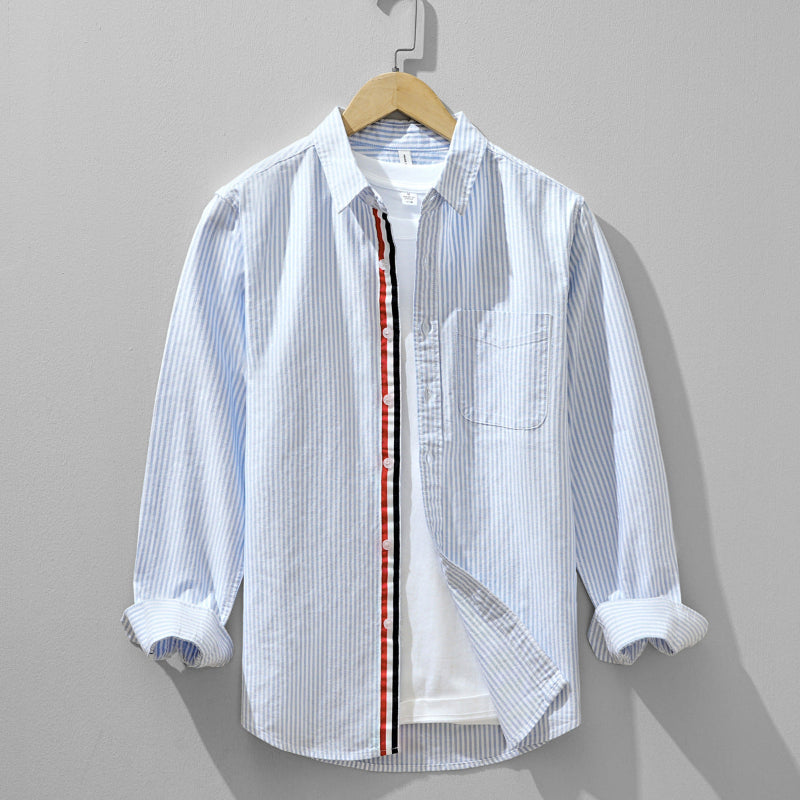 MASON | MODERN STRIPED BUTTON SHIRT