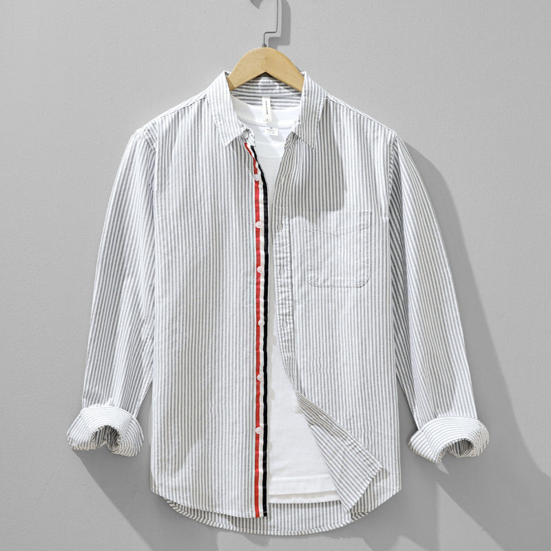 MASON | MODERN STRIPED BUTTON SHIRT