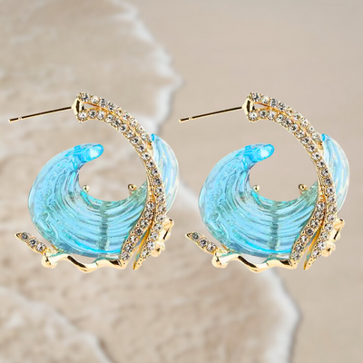 Ocean Flow I Wave Earrings