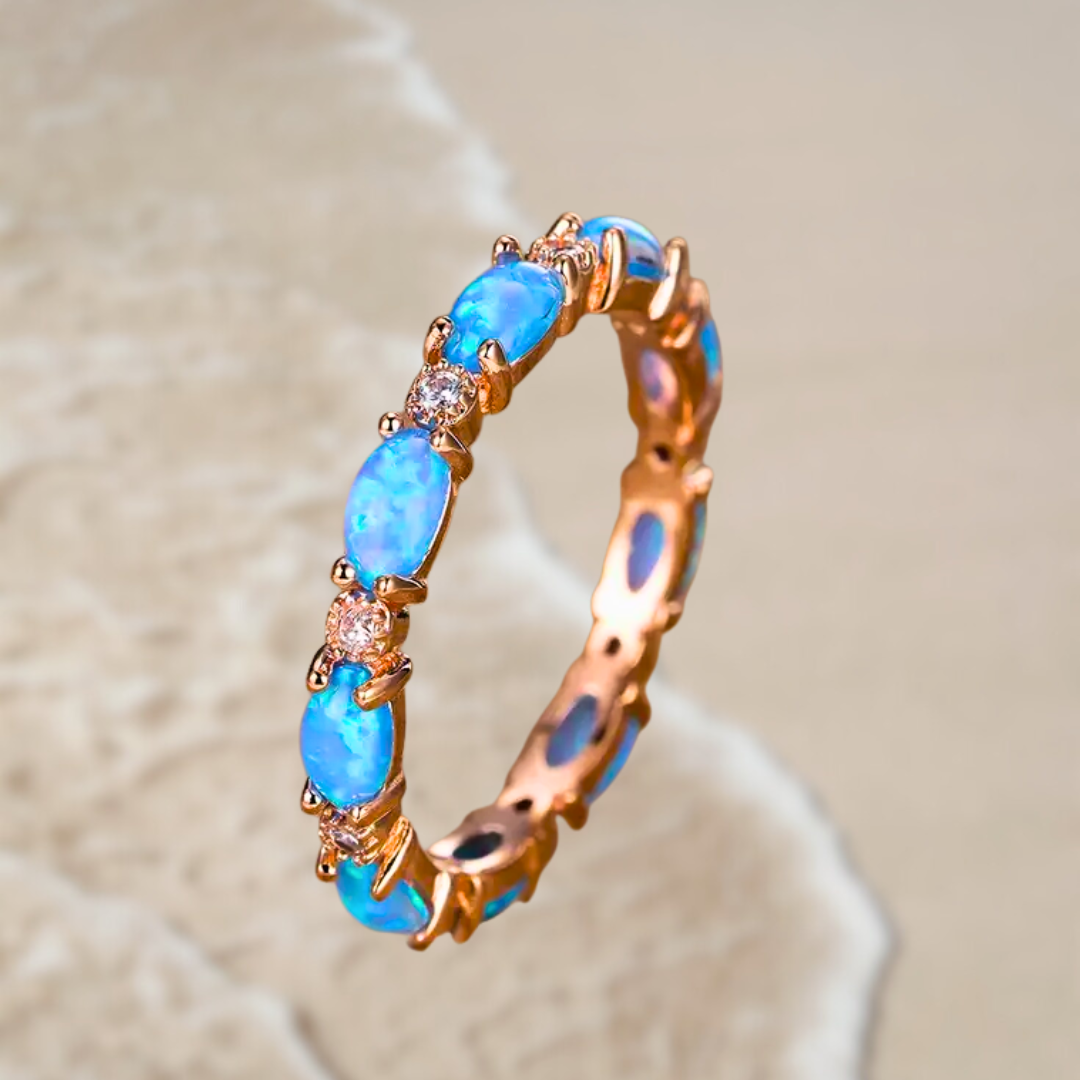 Deep Blue Glow I Ocean Ring