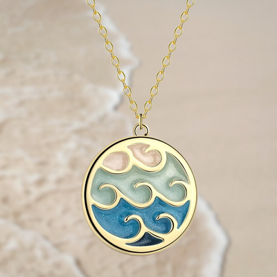 Serene Wave | Golden Wave Necklace