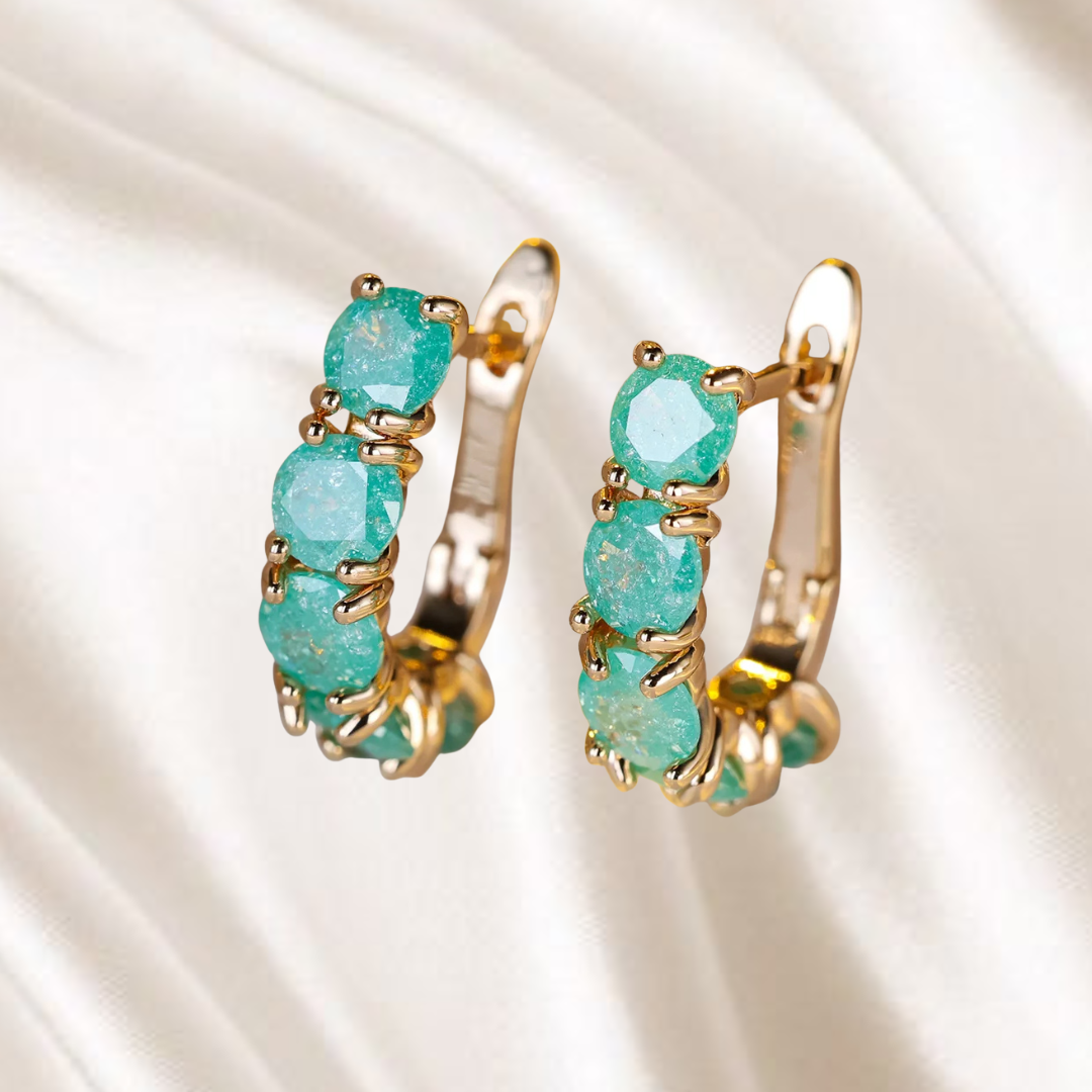 Ebb & Essence I Frosted Bloom Zircon Hoops