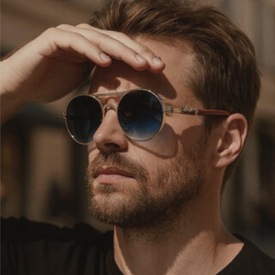 LEONARD | LUXURY ROUND SUNGLASSES