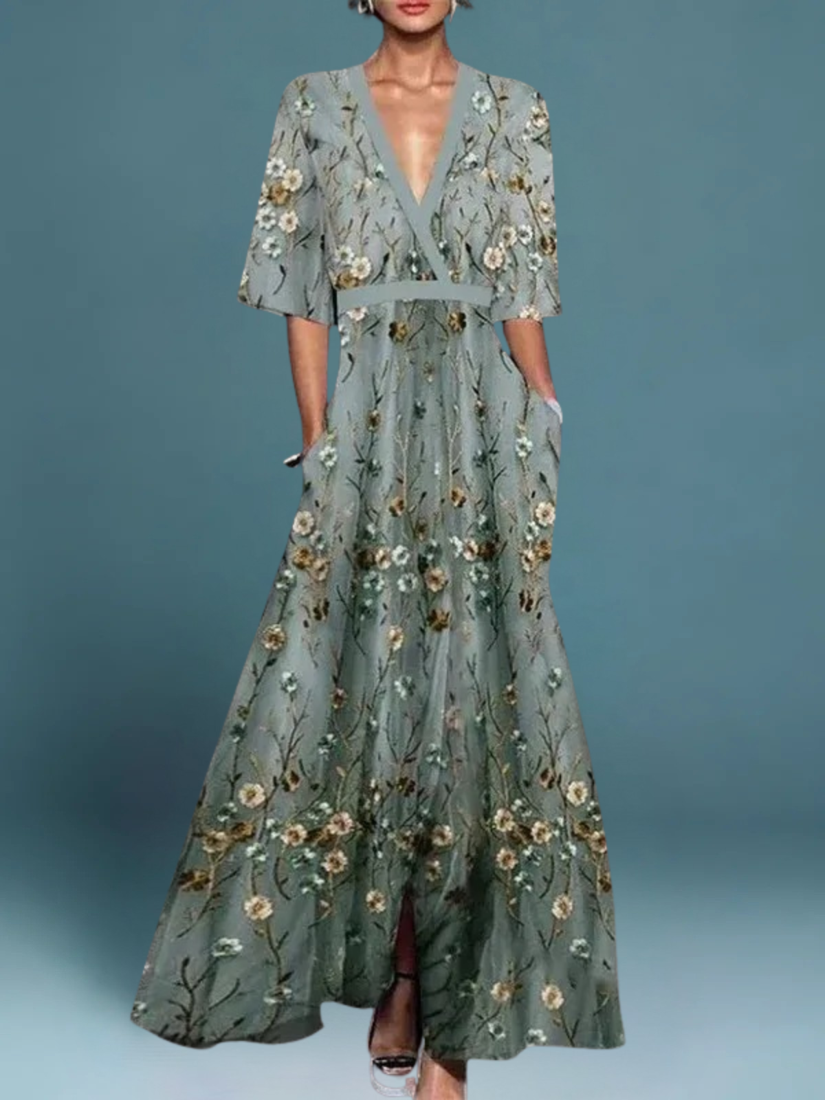 Thalia | Elegant Floral Dress
