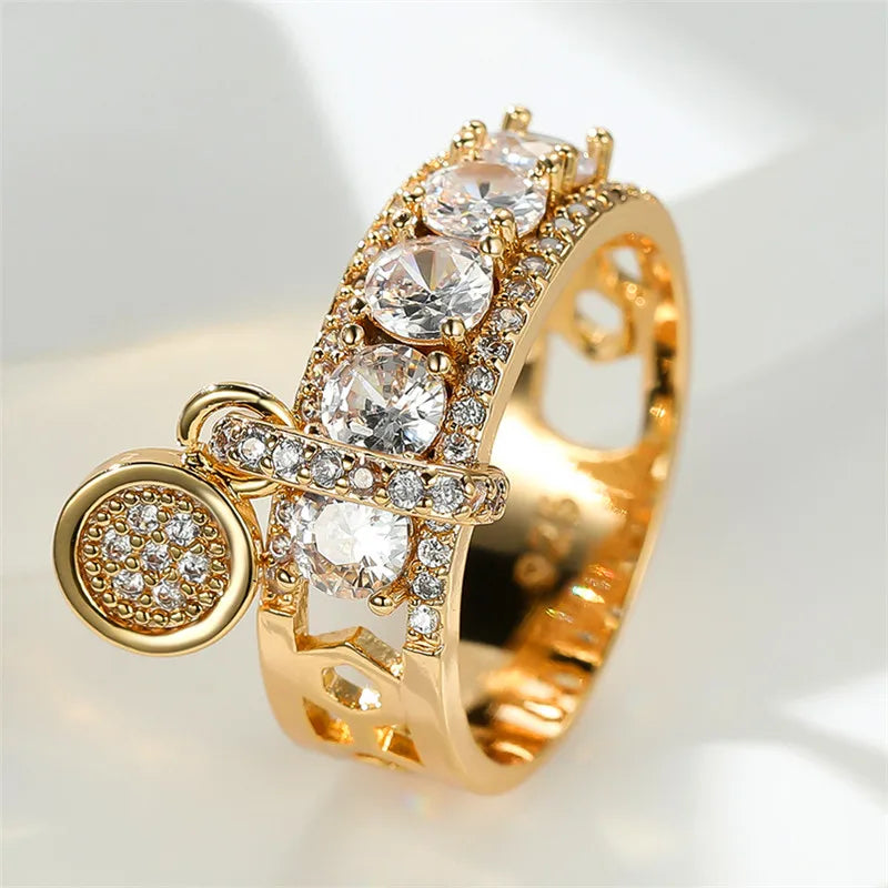 Celeste Glow | White Zircon Ring