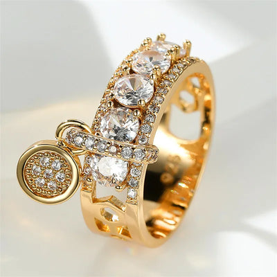 Celeste Glow | White Zircon Ring