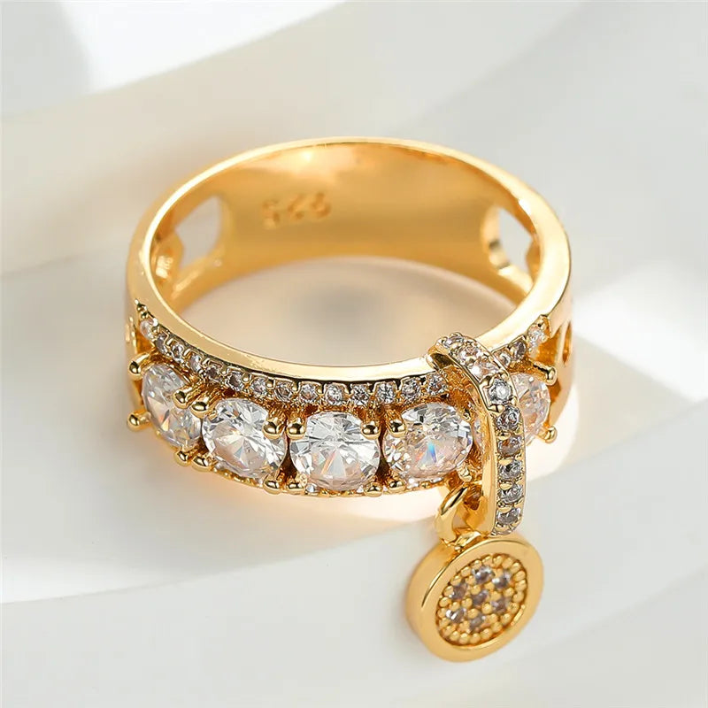 Celeste Glow | White Zircon Ring