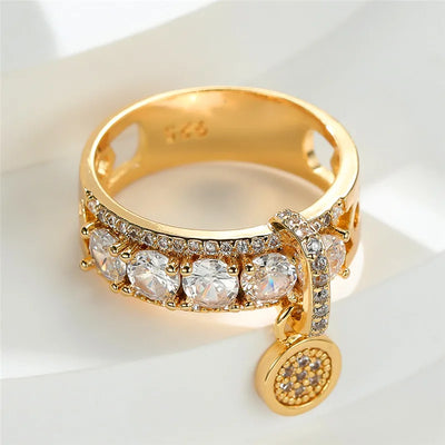 Celeste Glow | White Zircon Ring