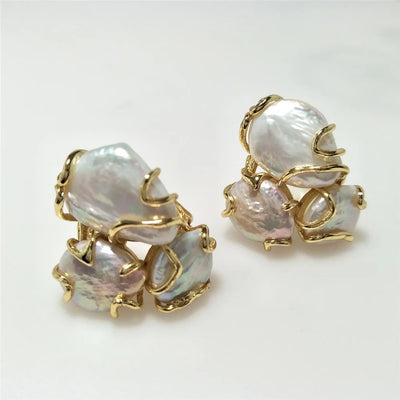 Ocean Veil I Natural Freshwater Pearls Ring