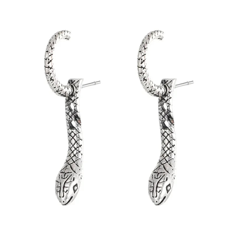 Serpent Elegance I  Snake Earrings