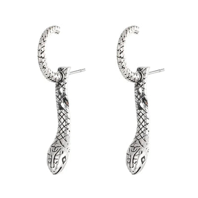 Serpent Elegance I  Snake Earrings