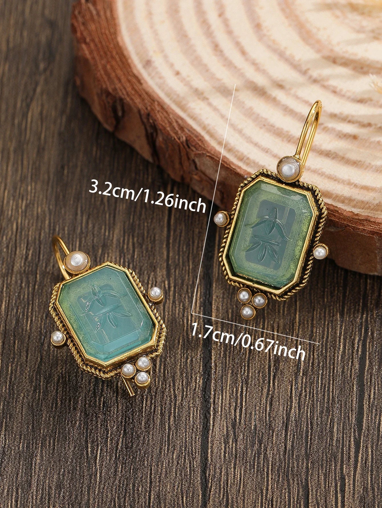 Ocean Dew I Radiant Finish Earrings