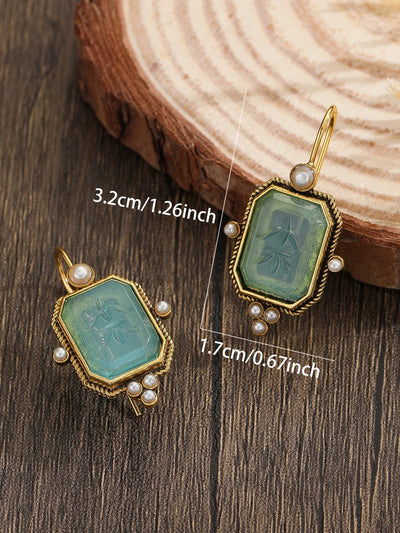 Ocean Dew I Radiant Finish Earrings