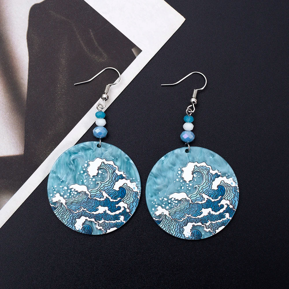 Ocean Flow I Wave Earrings