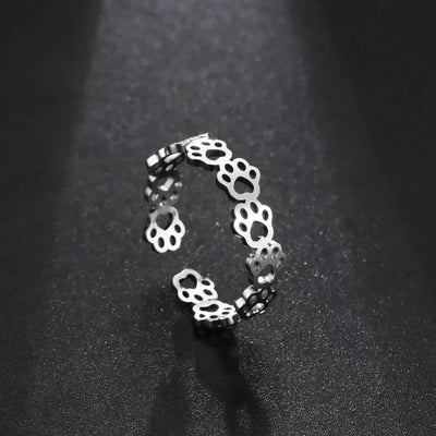 Paw Love I Adjustable Paw Print Ring