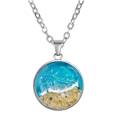 Circle of Calm I Beach Necklace