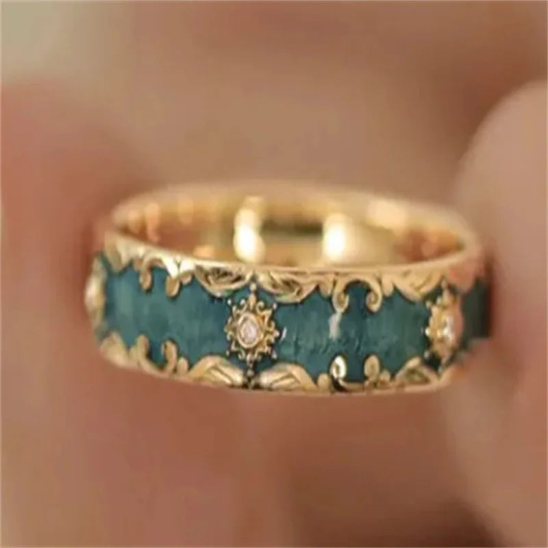 Antique Muse | Turquoise Gold Ring