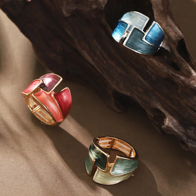 Almana I Geometric Adjustable Gold Ring