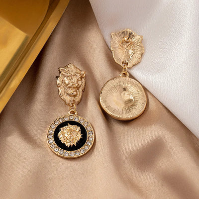 Roar & Radiance I Lion Head Earrings