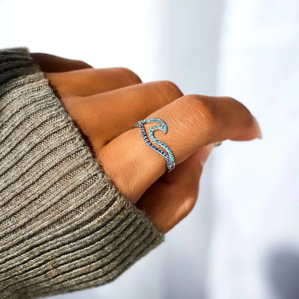 The Wave I Glam Ring