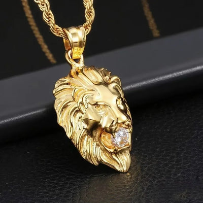 King's Roar I Lion Head Men's Necklace