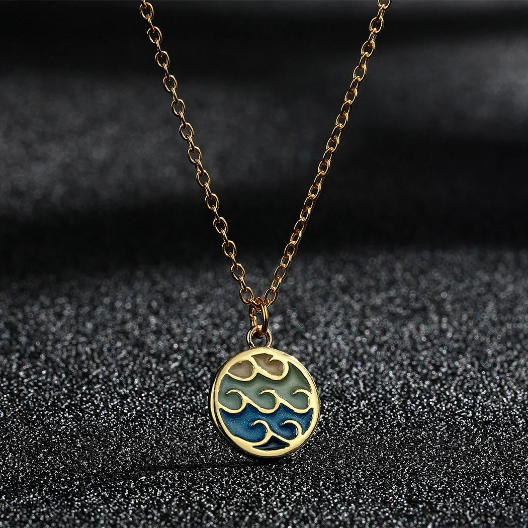 Serene Wave | Golden Wave Necklace