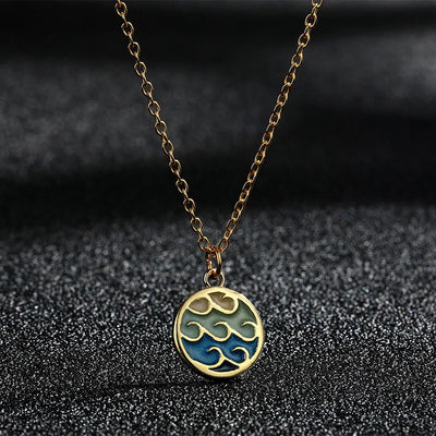 Serene Wave | Golden Wave Necklace