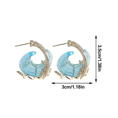 Ocean Flow I Wave Earrings