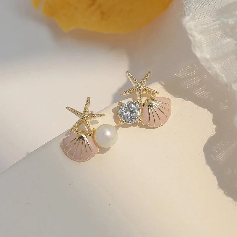 Siren's Gift I Golden Earrings