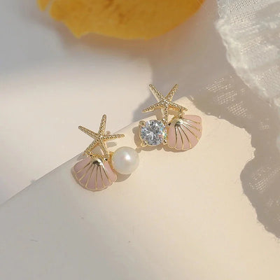 Siren's Gift I Golden Earrings
