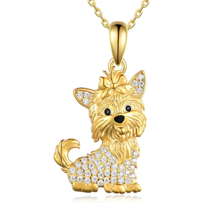 Yorkie Belle | Crystal Necklace