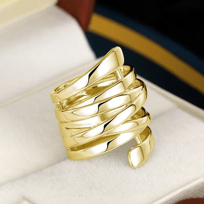 Linea Curve | Layered Ring