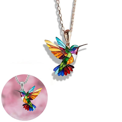 Daizy I Hummingbird Vintage Necklace