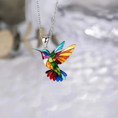 Daizy I Hummingbird Vintage Necklace