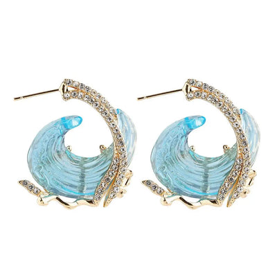 Ocean Flow I Wave Earrings