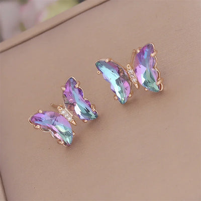 Iridescent Flutter I Butterfly Earring