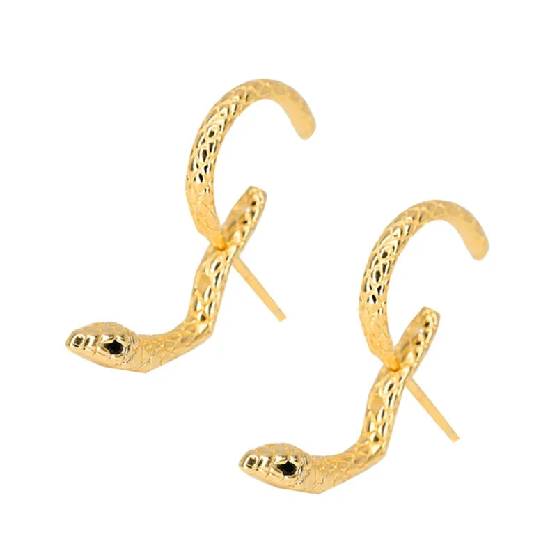 Serpent Elegance I  Snake Earrings