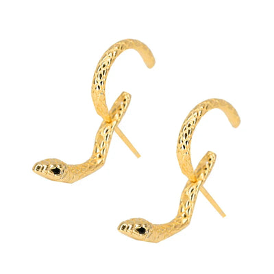 Serpent Elegance I  Snake Earrings