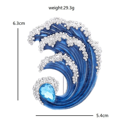 Blue Tide | Classy Brooch